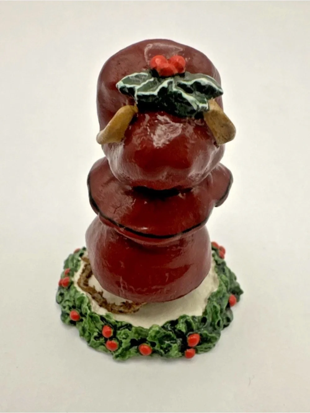 Wee Forest Folk M-146 Miss Noel Maroon Red WFF New in Box 1987 Anne Petersen